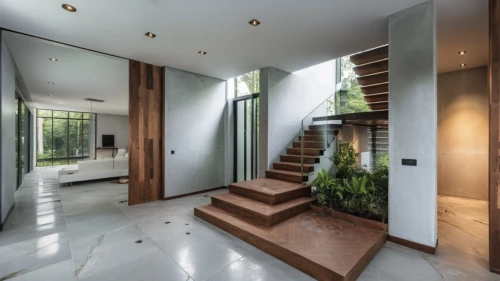 interior modern design,outside staircase,contemporary decor,hallway space,luxury home interior,home interior,modern decor,wooden stair railing,modern house,entryway,interior design,wooden stairs,glass wall,the threshold of the house,luxury bathroom,entryways,staircase,showhouse,hardwood floors,balustrades,Photography,General,Realistic