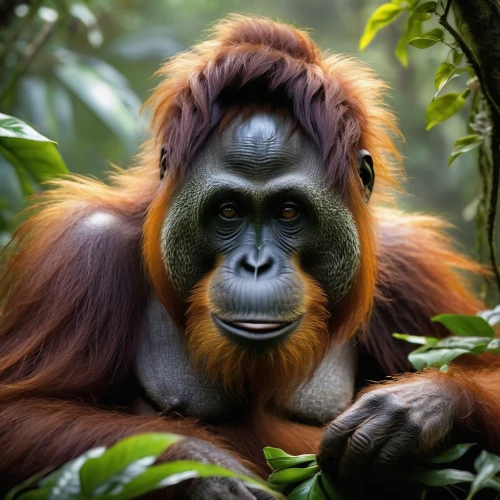 orang utan,orangutan,bornean,orangutans,borneo,orang,shabani,sidik,uakari,utan,leuser,primate,kalimantan,male portrait,lutung,palmoil,longimanus,primatology,primatologist,pygmaeus,Conceptual Art,Oil color,Oil Color 06