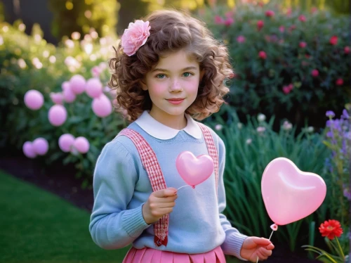 floricienta,shirley temple,boublil,elif,agnes,aerith,mombi,florinda,little girl with balloons,rosa curly,puffy hearts,hearts color pink,chiquititas,beren,pink balloons,eglantine,heart pink,little girl in pink dress,anabelle,primrose,Conceptual Art,Oil color,Oil Color 18