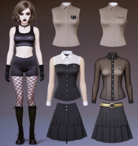 derivable,refashioned,gothic style,gothic dress,dressup,bodices,women's clothing,designer dolls,corsets,gothic,goth like,corsetry,ladies clothes,goth,attires,black and white pieces,clothing,goth woman,fashion dolls,peplum,Conceptual Art,Sci-Fi,Sci-Fi 11