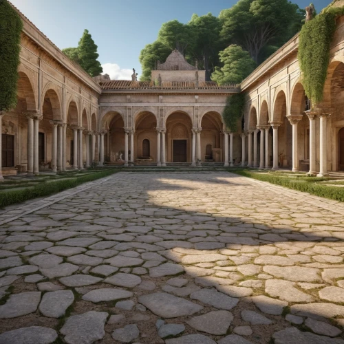 alhambra,theed,sapienza,pompeii,panagora,apolloni,rome 2,venanzio,italica,courtyard,palaces,ephesus,tuscan,volterra,palatino,caserta,roman bath,inside courtyard,labyrinthian,ancient rome