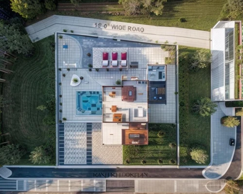 bird's-eye view,cube house,cubic house,view from above,drone image,sky apartment,from above,drone photo,residential house,overhead shot,bird's eye view,modern architecture,drone shot,drone view,residential,modern house,birdview,overhead view,top view,house for sale,Landscape,Landscape design,Landscape Plan,Realistic
