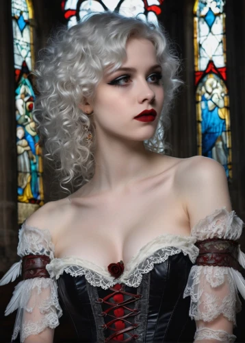 gothic portrait,gothic woman,vampire lady,vampire woman,corsetry,gothic style,corsets,corseted,gothic,rasputina,bloodrayne,corset,vampy,gothika,queen of hearts,vampyre,baroque angel,vampyres,dhampir,clergywoman,Conceptual Art,Fantasy,Fantasy 31
