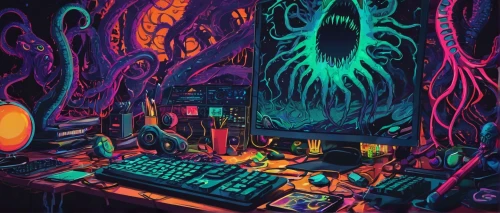 cyberia,organica,cyberscene,computer room,cyberworld,majora,computer art,computer freak,lair,computer graphic,computer,computerized,cyberpunk,cybertown,computerworld,gravemind,desktop backgrounds,laptop wallpaper,cyberspace,cyberarts,Illustration,Realistic Fantasy,Realistic Fantasy 47