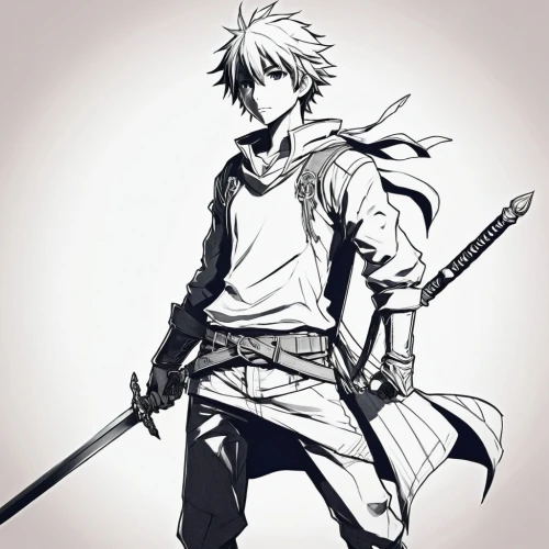 gintoki,killua hunter x,swordmaster,strider,swordsman,hitsugaya,inigo,lancer,kilik,lavi,dragon slayer,toshiro,carstairs,roxas,owain,riku,ventus,keyblade,basch,sanzo,Conceptual Art,Fantasy,Fantasy 16