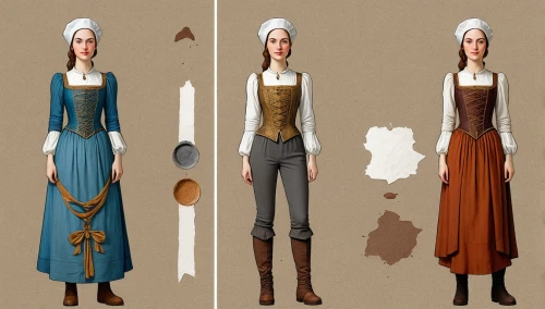 noblewomen,townsfolk,women's clothing,kirtle,miniaturist,women clothes,sorceresses,turnarounds,scotswoman,countrywomen,country dress,huguenots,foundresses,tunics,homesteaders,edwardians,dollmaker,victorian lady,refashioned,khnopff,Illustration,Realistic Fantasy,Realistic Fantasy 07