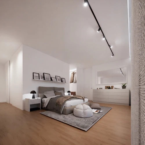 modern room,loft,3d rendering,bedroom,render,interior modern design,modern decor,contemporary decor,habitaciones,home interior,concrete ceiling,sleeping room,renders,interior design,apartment,bedrooms,lofts,rovere,interior decoration,appartement