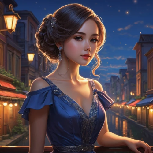 belle,princess anna,cinderella,rapunzel,cendrillon,shanghai disney,princess sofia,romantic portrait,fantasy portrait,tiana,esmeralda,elsa,principessa,fairy tale character,disney rose,maxon,evie,fantasy picture,girl in a long dress,liesl,Illustration,Realistic Fantasy,Realistic Fantasy 27