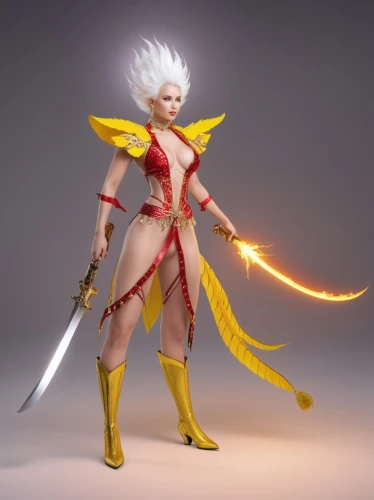 rikku,firedancer,fire angel,leona,daxia,tiber riven,fire siren,zauriel,dianbai,flame spirit,female warrior,kagura,thundra,rachniyom,fimbriae,qidra,magika,namara,rafaela,lalazarian,Photography,General,Realistic