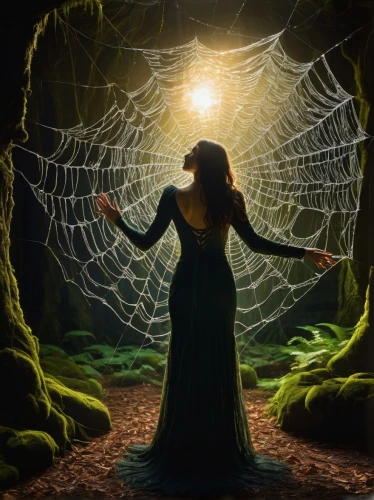 arachne,spiderweb,spider web,spider's web,shelob,spiderwebs,spider silk,faery,faerie,spider net,arachnologist,cobweb,magick,fantasy picture,gossamer,cobwebs,samhain,dreamcatcher,melian,cobwebbed,Illustration,Realistic Fantasy,Realistic Fantasy 33