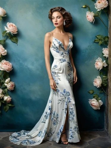 scherfig,sophia loren,margairaz,a floor-length dress,elizabeth taylor-hollywood,margaery,elizabeth taylor,girl in a long dress,menounos,blue floral,long dress,evening dress,bridal gown,deepika padukone,blue rose,vintage floral,vergara,elegant,priyanka chopra,jasmine blue,Photography,Fashion Photography,Fashion Photography 20