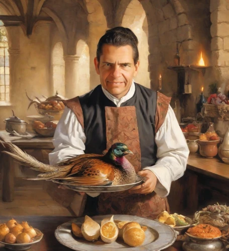 dwarf cookin,slughorn,hobbit,medieval market,foodmaker,filch,breadmaking,tagines,smithing,potter's wheel,cholent,hobbiton,merchant,basketmaker,cookery,emeril,hufflepuff,wizarding,pettigrew,lockhart,Digital Art,Impressionism