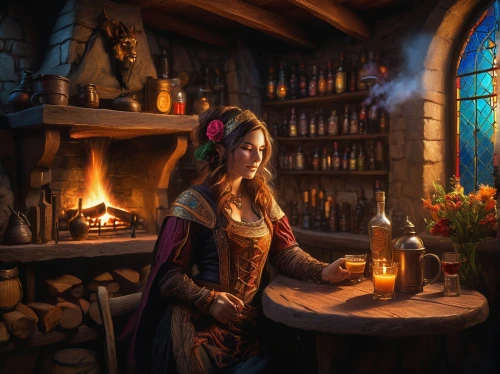 innkeeper,apothecary,elona,tavern,fantasy portrait,candlemaker,barmaid,reynir,barranger,fantasy picture,brandy shop,merchant,troubador,hobbiton,troubadour,krietor,fayre,perfumer,ellinor,helfert,Photography,Artistic Photography,Artistic Photography 08