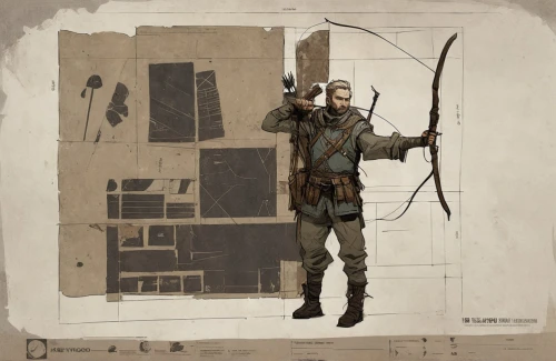 katniss,peletier,hawkeye,soldado,vitruvian man,bow and arrows,shirokov,militiaman,crossbow,archer,longbow,legolas,mgs,paratrooper,the vitruvian man,shinkawa,mactavish,marksman,heavy crossbow,vitruvian,Conceptual Art,Fantasy,Fantasy 10