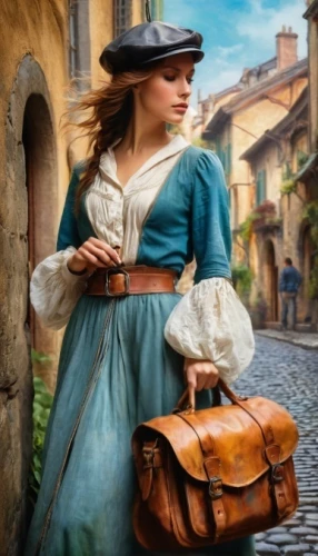 girl in a historic way,belle,principessa,italian painter,woman walking,girl with bread-and-butter,travel woman,lucrezia,girl walking away,troubadour,victorian lady,woman with ice-cream,colombina,fanciulla,signora,troubador,violin woman,cinderella,townscapes,northanger