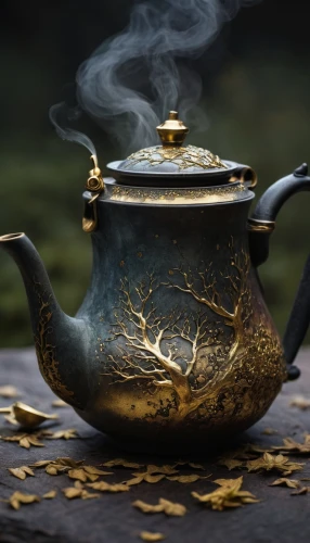 tea zen,fragrance teapot,asian teapot,goldenrod tea,jasmine tea,gongfu,golden pot,scented tea,oolong tea,pouring tea,tea service,teapot,a cup of tea,loose leaf tea,cauldron,japanese tea,tea pot,pu'er tea,herb tea,magical pot,Illustration,Abstract Fantasy,Abstract Fantasy 19