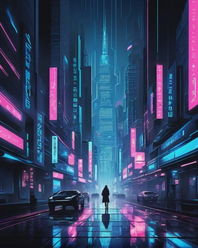 cyberpunk,cybercity,cyberia,cyberscene,polara,cybertown,cyberworld,futuristic landscape,cityscape,futuristic,synth,metropolis,bladerunner,cityzen,shinjuku,neon arrows,synthetic,cyberport,urban,dystopian,Illustration,Vector,Vector 01