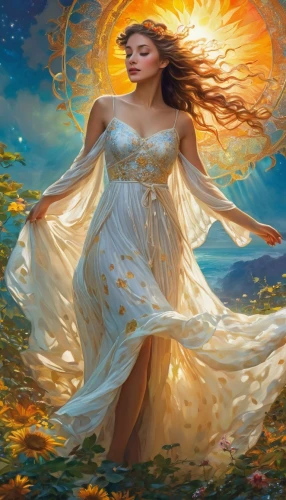 sundancer,fantasy picture,sun bride,baoshun,solar plexus chakra,beltane,persephone,oshun,fantasy portrait,fantasy art,light bearer,sun,mystical portrait of a girl,diwata,fantasy woman,karakas,kupala,margairaz,galadriel,fire angel,Conceptual Art,Fantasy,Fantasy 05