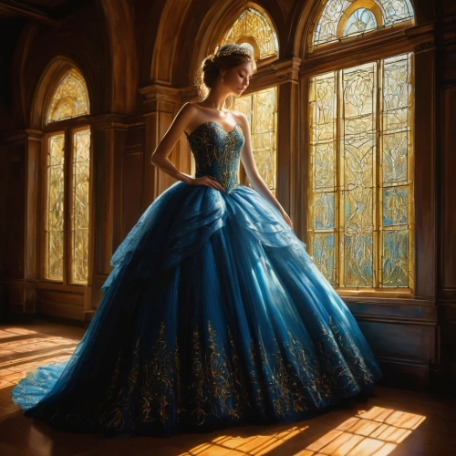 cinderella,ballgown,ball gown,principessa,belle,ballgowns,girl in a long dress,a girl in a dress,elsa,rapunzel,fantasy portrait,a floor-length dress,elegante,fairy tale character,quinceanera,world digital painting,evening dress,gown,pasodoble,romantic portrait,Illustration,Abstract Fantasy,Abstract Fantasy 19