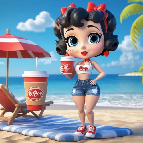 cute cartoon character,retro girl,reddicliffe,50's style,icee,coca cola,summer background,cute cartoon image,milkshake,candy island girl,cocola,rockabella,carhop,bev,summer icons,milk shake,blue hawaii,eloise,mable,pucca,Unique,3D,3D Character