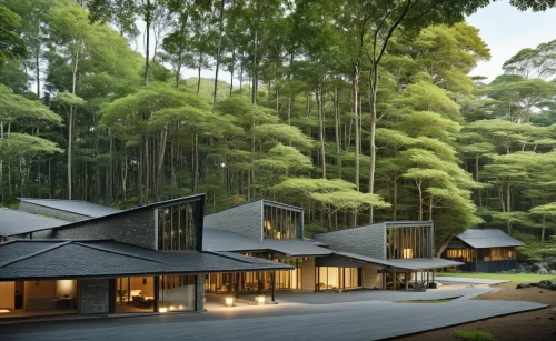 forest house,house in the forest,ryokan,greenforest,asian architecture,amanresorts,timber house,landscape design sydney,bamboo forest,landscape designers sydney,teahouses,kumano kodo,green forest,roof landscape,forested,beautiful home,ryokans,alishan,house in mountains,landscaped,Photography,General,Realistic