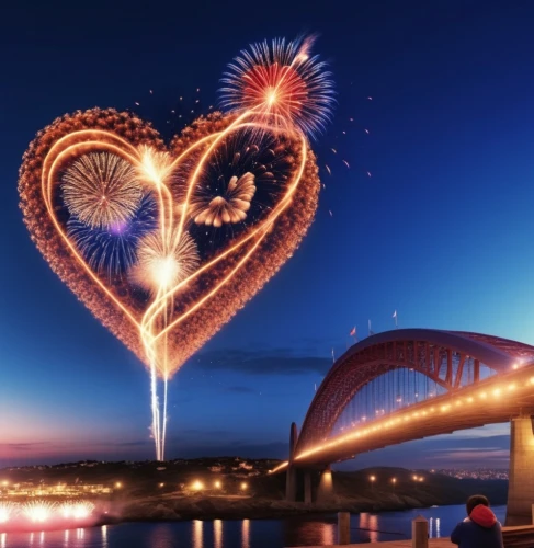 heart of love river in kaohsiung,love bridge,fireworks art,seoul international fireworks festival,fire heart,heartport,danube bridge,illuminations,han river,love in air,heart stick,heart clipart,romantique,romantic night,pont,fireworks,i love ukraine,firework,double hearts gold,heart design,Photography,General,Realistic