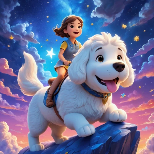 dubernard,boy and dog,toy's story,dog illustration,girl with dog,disneytoon,toy dog,white dog,companion dog,syla,dog angel,disneyfied,pelicula,krypto,puppy pet,konietzko,storybook character,children's background,osita,my dog and i,Unique,3D,3D Character