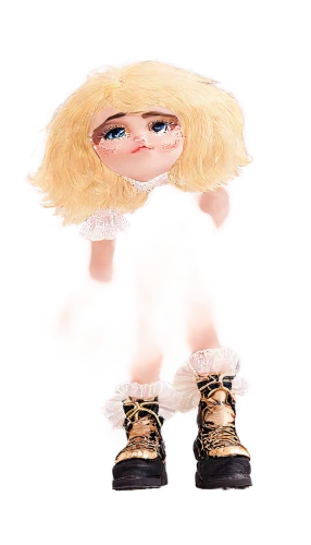 pugacheva,khnopff,doll shoes,giorno,pyrokinesis,jonbenet,burning hair,blyde,boot,clog,clogs,woman fire fighter,amination,timbs,botas,dollfus,blond girl,blondish,jackboot,collectible doll,Conceptual Art,Fantasy,Fantasy 25