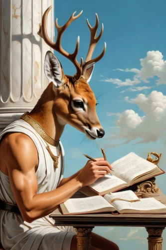 deer illustration,elaphus,tragelaphus,hippolytus,mythographer,biblical narrative characters,soaries,cervus,capricornus,olynthus,herakles,sci fiction illustration,euryalus,actaeon,mythographers,aristotelianism,odysseus,decius,neoplatonic,deer drawing,Conceptual Art,Fantasy,Fantasy 23