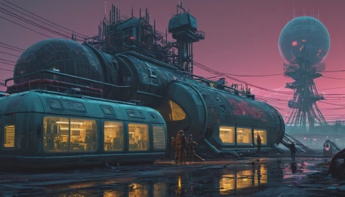 futuristic landscape,cyberpunk,postapocalyptic,cybertown,scifi,dystopian,sedensky,dystopia,dystopias,cybercity,cyberport,metropolis,futuristic,cyberia,sci - fi,cosmodrome,post-apocalyptic landscape,cyberscene,dystopic,cyberworld,Conceptual Art,Sci-Fi,Sci-Fi 09