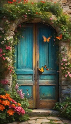 garden door,fairy door,wooden door,the door,portal,blue door,old door,open door,door,doorways,butterfly background,doorway,doors,in the door,the threshold of the house,room door,iron door,fantasy picture,front door,beautiful wallpaper,Conceptual Art,Fantasy,Fantasy 05