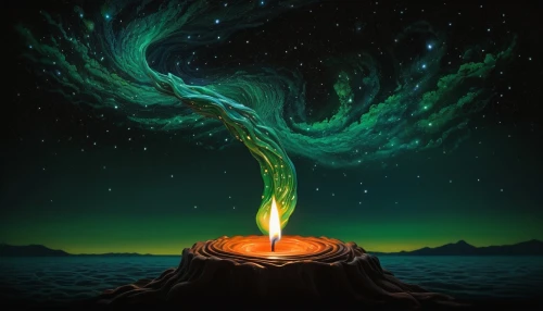 cauldron,tree torch,ayahuasca,fire background,burning tree trunk,burning torch,flaming torch,erupting,krakatoa,pillar of fire,torch,fire artist,elemental,campfire,the eternal flame,pyromania,conjure,beltane,eruption,auroral,Illustration,Abstract Fantasy,Abstract Fantasy 19