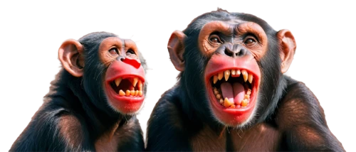 mandrills,chimpanzees,chimps,macaques,baboons,three monkeys,primates,chimpansee,chimpanzee,hominoids,rhesus,simians,barbary macaques,afarensis,primatology,mandrill,monkeys,singes,apes,baboon,Conceptual Art,Daily,Daily 20