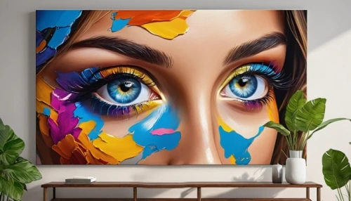 art painting,slide canvas,oil painting on canvas,women's eyes,peacock eye,painting technique,marble painting,wall art,multicolor faces,abstract eye,dream art,digiart,wall decor,glass painting,boho art,canvas,artistic,beautiful frame,flower painting,canvases