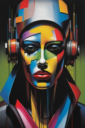nielly,technotronic,binaural,music player,audiophile,cybernetic,audiophiles,electronic music,deodato,cybernetically,technics,cybernetics,paolozzi,tronic,electroacoustic,stereophile,cool pop art,tronics,neuromancer,casque,Art,Artistic Painting,Artistic Painting 34