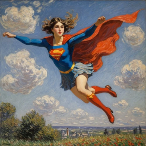 super woman,superwoman,supergirl,supera,super heroine,superwomen,superman,superheroine,flying girl,supergirls,leap for joy,volare,superhuman,superieur,superheroic,volador,kryptonian,super hero,supersemar,kara,Art,Artistic Painting,Artistic Painting 04