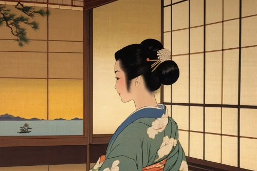 ukiyoe,geiko,maiko,tea ceremony,hakama,geisha,uemura,kyudo,ryokans,yasunari,japanese-style room,geishas,japanese woman,ugetsu,guosen,yukata,kaiseki,japanese art,ryokan,geisha girl,Conceptual Art,Sci-Fi,Sci-Fi 16