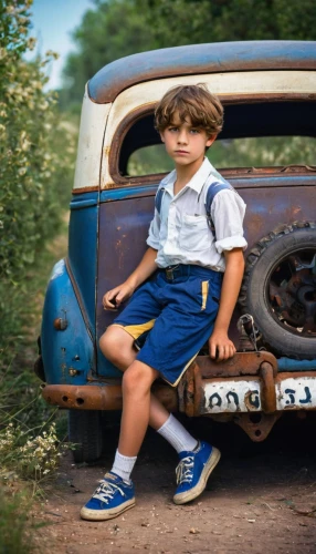 vintage boy and girl,ektachrome,autochrome,eggleston,vw model,kodachrome,vintage car,old car,little car,topolino,boyhood,dicorcia,vintage children,mccurry,vintage vehicle,vintage boy,photographing children,antique car,girl and car,jalopy,Art,Classical Oil Painting,Classical Oil Painting 42