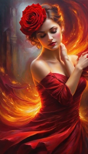 flame spirit,dancing flames,fire dancer,fire artist,fire angel,flame flower,flame of fire,fire heart,aflame,fire flower,fiery,flamenca,red rose,fire dance,flower of passion,melisandre,infernal,fireheart,afire,romantic rose