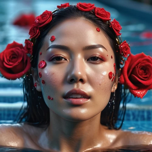 water rose,ninagawa,asian vision,geisha,homogenic,red roses,water flower,asian woman,water flowers,guamanian,red flower,red rose,azumi,rose png,red flowers,vietnamese,with roses,red petals,water lotus,miss vietnam,Photography,General,Sci-Fi