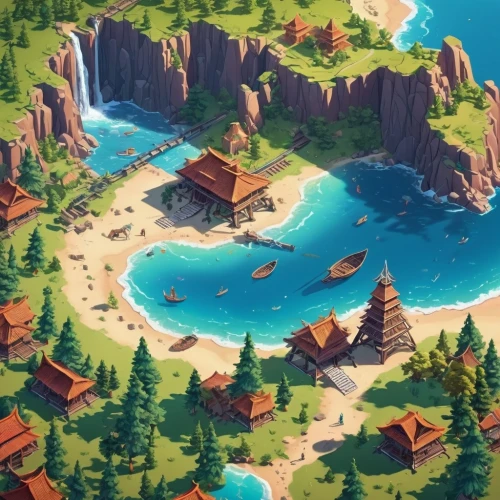 butka,mountain beach,fishing village,popeye village,seaside resort,the island,peninsula,island,islands,an island far away landscape,isola,granite island,navajo bay,castaway beach,floating islands,isla,island suspended,dream beach,kei islands,java island,Unique,3D,Isometric