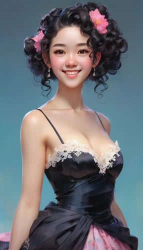 female doll,yangmei,cheongsam,asian woman,doll figure,feifei,dress doll,flamenca,qixi,bjork,nanjie,xiaohui,xiaomei,chengjie,yingjie,xiaofei,bdo,3d figure,xianwen,binjie,Illustration,Japanese style,Japanese Style 02