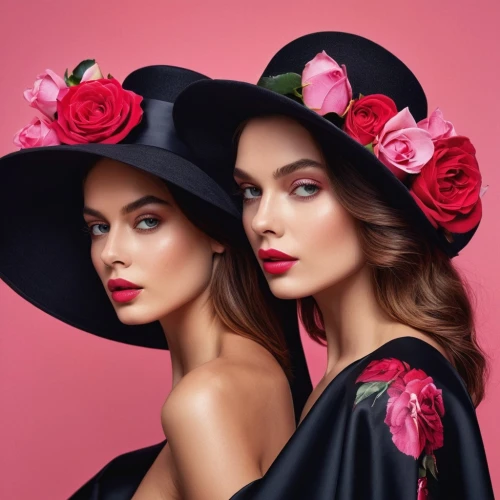 millinery,milliners,milliner,twin flowers,flower hat,blooming roses,flower wall en,black hat,flamenca,lancome,wild roses,women's cosmetics,witches' hats,scent of roses,with roses,demarchelier,rosebushes,rosas,spring carnations,red roses,Photography,General,Commercial