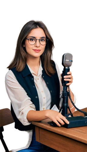 secretarial,student with mic,stenographer,audiologist,journalist,newswoman,voicestream,blur office background,switchboard operator,reporter,naturallyspeaking,telephone operator,newswomen,stenographers,newsreader,teleconferences,anchorwoman,tv reporter,channel marketing program,podcaster,Illustration,American Style,American Style 12