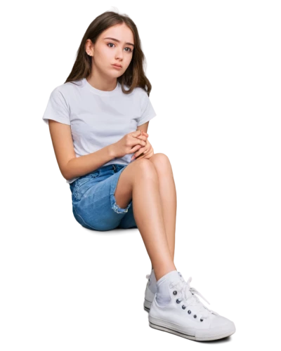 girl sitting,girl on a white background,girl in t-shirt,girl with speech bubble,girl with cereal bowl,teen,kotova,girl in overalls,girl in a long,jeans background,superga,portrait background,relaxed young girl,holding shoes,childrenswear,young girl,apraxia,worried girl,kiernan,girl portrait,Illustration,Paper based,Paper Based 21