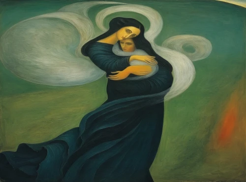 jesus in the arms of mary,praying woman,pregnant woman icon,visitation,woman praying,ferrufino,lahav,holy family,pieta,maternal,botero,the annunciation,natividad,the angel with the cross,annunciation,angelico,pregnant woman,foundress,virgen,the prophet mary,Illustration,Abstract Fantasy,Abstract Fantasy 16