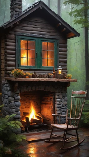 summer cottage,small cabin,wood stove,cottage,fireplace,woodstove,log cabin,log fire,fire place,cabin,fireside,the cabin in the mountains,log home,fireplaces,country cottage,warm and cozy,house in the forest,wooden hut,home landscape,summerhouse,Conceptual Art,Daily,Daily 32