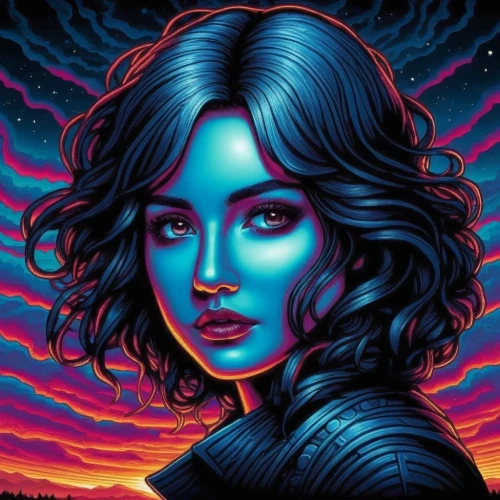 valerian,amidala,suspiria,cortana,dune,polara,neon body painting,alita,digital art,duenas,cg,digital artwork,ripley,vector art,deodato,uv,viewing dune,electropop,digiart,80's design,Illustration,Realistic Fantasy,Realistic Fantasy 25