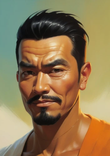 jigoro,hanzo,jiangdong,tenzin,yanfei,yi sun sin,rongfeng,guangzhao,harada,kazumasa,heihachi,tanigaki,wuhuan,sityodtong,yojimbo,mifune,raizo,kataoka,shang,naomasa,Conceptual Art,Oil color,Oil Color 04