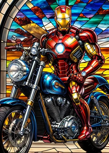 ironman,ironhead,bike pop art,tony stark,iron man,marvel comics,superhero background,ironist,marvelon,marvel,ironmaster,jarvis,iron,macniven,stony,stained glass,super bike,mcniven,vibranium,stained glass window